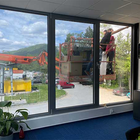 Ukážka montáže protislnečnej fólie