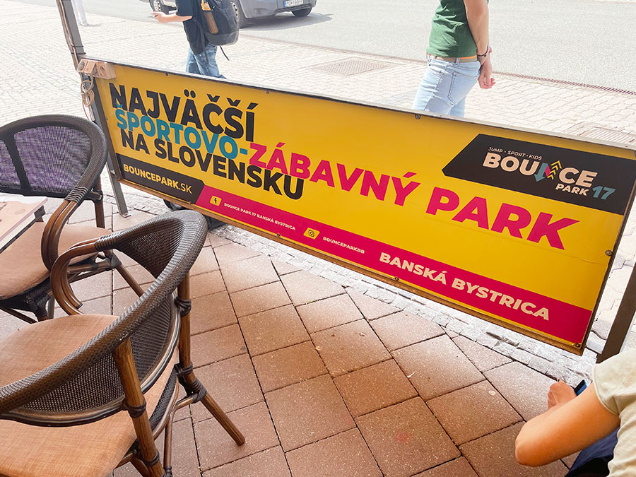 Ukážka reklamnej tabule