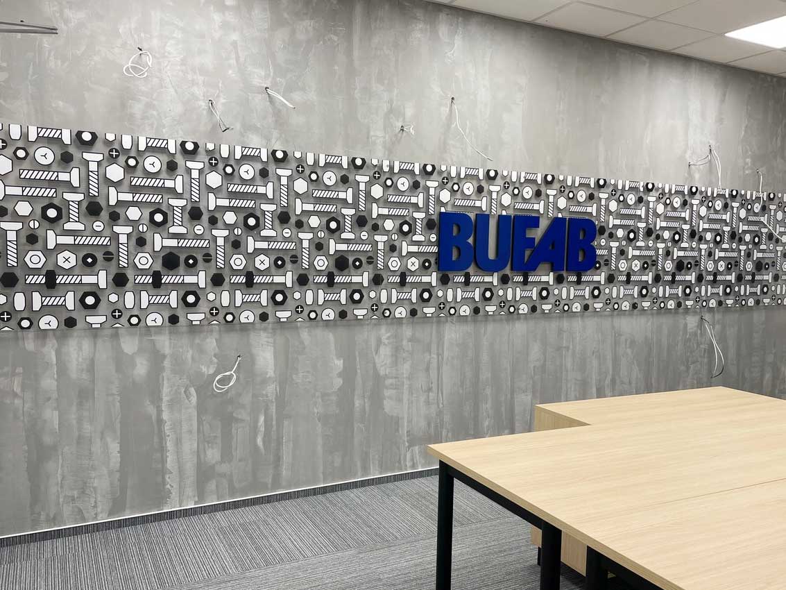 Interiérové 3D nápisy